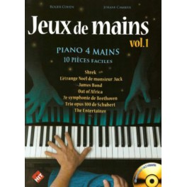 Jeux de mains vol 1 et CD - 10 pièces faciles Jeux de mains vol 1 et CD - 10 pièces faciles